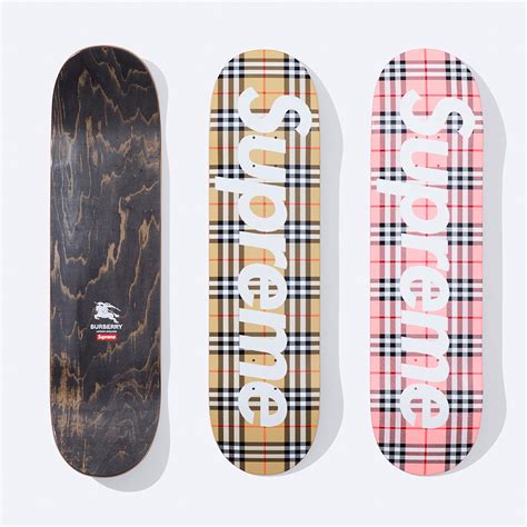 supreme burberry fake|supreme burberry skateboard.